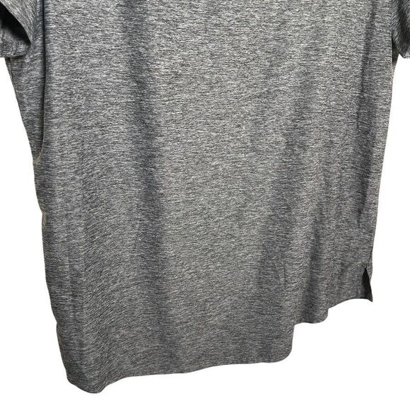 90 Degree By Reflex T-Shirt Women's Large Gray V-Neck Short Sleeve Athletic Top - Picture 3 of 7